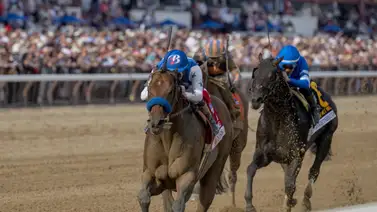 Nysos es la superestrella de la Met Mile (G1) en el Festival del Belmont Stakes Nysos es la superestrella de la Met Mile (G1) en el Festival del Belmont Stakes