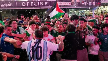 Mundial 2026: Banderazo de hinchas de Argentina y Argelia terminó en violenta trifulca en Nueva York Mundial 2026: Banderazo de hinchas de Argentina y Argelia terminó en violenta trifulca en Nueva York