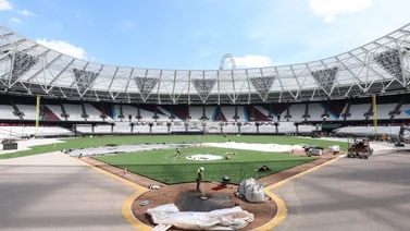 ¡Increíble! Mira como transformaron estadio de futbol en uno de beisbol en Londres para recibir partidos de MLB