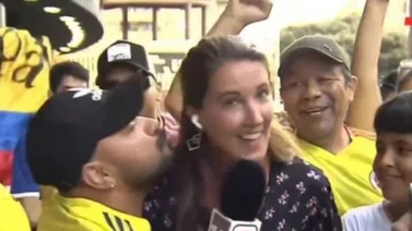 ¡Lamentable! La periodista española Gemma Soler sufrió una situación de acoso con un hincha colombiano
