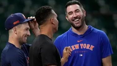 Justin Verlander: "Me puse al día con un grupo de muchachos en el campo un poco antes" Justin Verlander: "Me puse al día con un grupo de muchachos en el campo un poco antes"