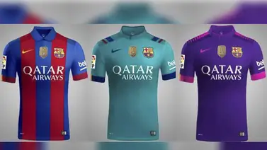 Revelan imágenes de las tres nuevas camisetas del Barcelona 2016-17 Revelan imágenes de las tres nuevas camisetas del Barcelona 2016-17