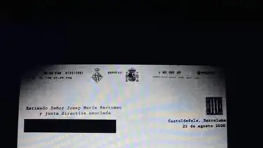 La supuesta carta enviada por Messi al Barcelona para anunciar su ida La supuesta carta enviada por Messi al Barcelona para anunciar su ida