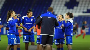 Atlético Madrid femenino se trabó contra Sporting con Deyna en cancha Atlético Madrid femenino se trabó contra Sporting con Deyna en cancha