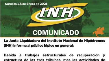 Sin jornada hípica este fin de semana en La Rinconada