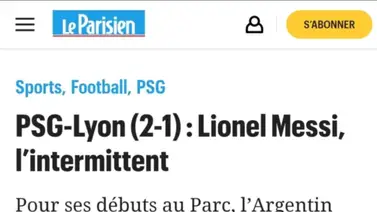 Primeros ataques a Leo Messi en París: "El intermitente, se está marchitando" Primeros ataques a Leo Messi en París: "El intermitente, se está marchitando"