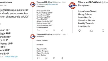 Inició la era Dennis Malavé con Tiburones: primer día de prácticas Inició la era Dennis Malavé con Tiburones: primer día de prácticas