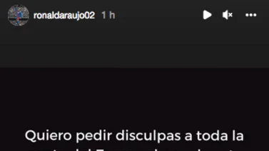 Ronald Araújo se disculpa con la afición del Espanyol tras su gesto en el derbi catalán
