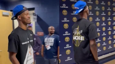 NBA: ¡RELAJADO!  Así llegó Jimmy Butler al primer juego de las finales (+VIDEO)