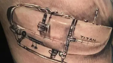 Viral: Hombre se tatúa el sumergible el Titán y causa revuelo en redes sociales
