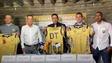 Así fue la presentación de César Farías con Águilas Doradas Así fue la presentación de César Farías con Águilas Doradas