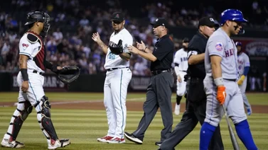 MLB: José Ruiz y Francisco Álvarez rozan la "tángana" luego de fuerte pelotazo (+Video)