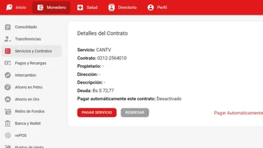 Paga tu servicio de Cantv de manera sencilla y rápida con el Sistema Patria