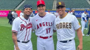 MLB: ¡Exceso de calidad! Mira el encuentro entre Ronald Acuña, Shohei Ohtani y Juan Soto previo al derby (+video)