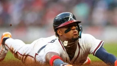 MLB: Ronald Acuña Jr. no tarda en prender los motores y se roba otra almohadilla (+Video)