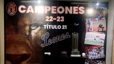 LVBP: Leones con nueva vitrina en el Museo del Béisbol LVBP: Leones con nueva vitrina en el Museo del Béisbol