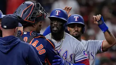 Pelea en el Oeste de la Americana: Astros y Rangers vaciaron las bancas tras Grand Slam de Adolis García Pelea en el Oeste de la Americana: Astros y Rangers vaciaron las bancas tras Grand Slam de Adolis García