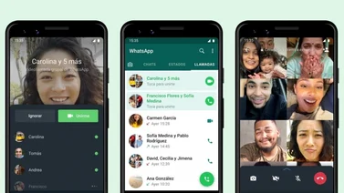 Nueva actualización en las llamadas grupales de WhatsApp (+Detalles)