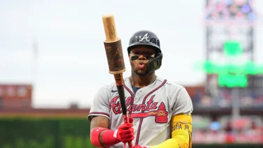 MLB: Ronald Acuña Jr. trabaja arduamente para volver más fuerte. ¡Bestia! (+Video)