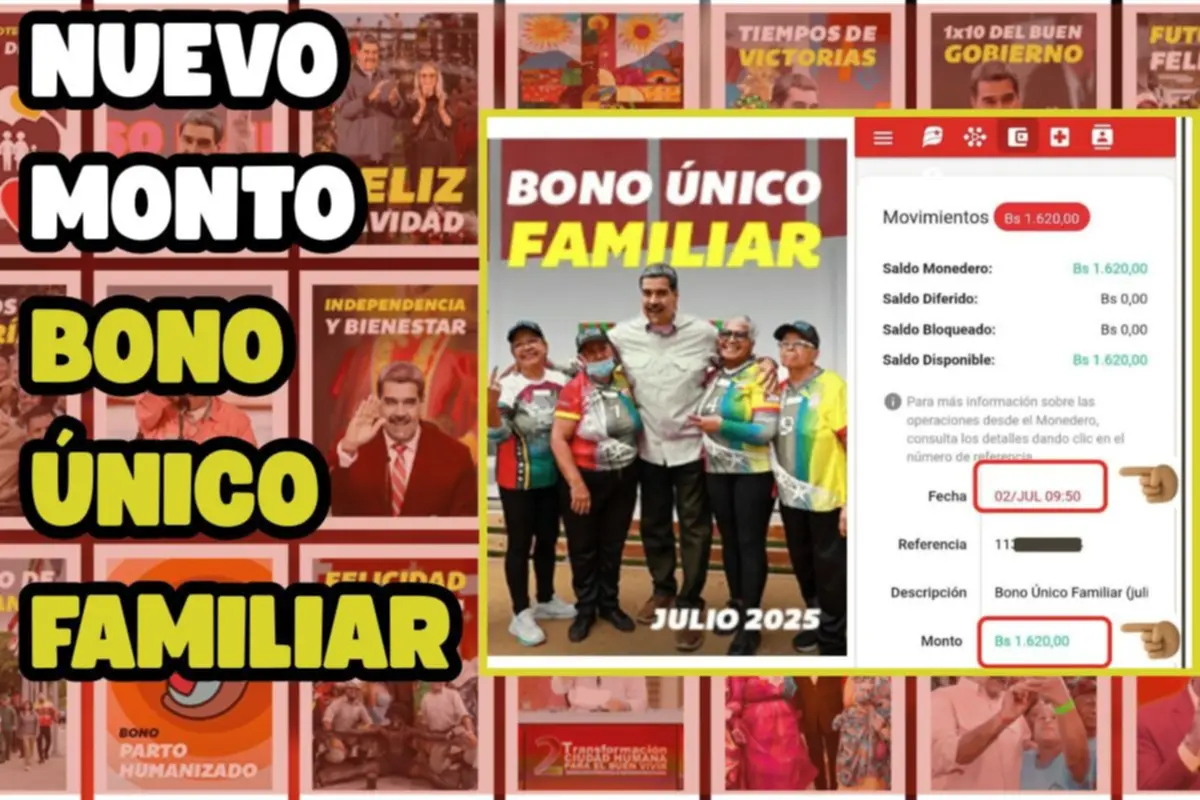 Bono Único Familiar julio 2025