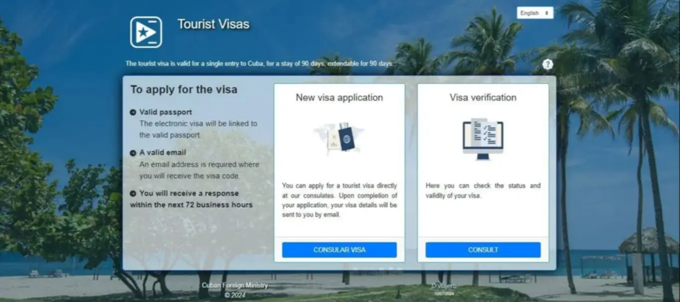 Visa electrónica cubana (eVisa)