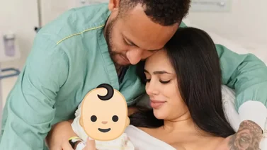 Neymar Jr. enternece las redes sociales con fotografías del nacimiento de su segunda hija 