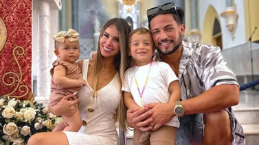 Rosmeri Marval y Arán de las Casas celebran logró de su retoño mayor 