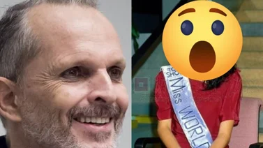 El día que Miguel Bosé le cantó muy romántico a una reina venezolana