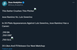 MLB: Así fue el jonrón de José Ramírez en derrota de Cleveland ante Atléticos (+Video)