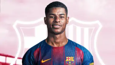 Así llega Marcus Rashford para firmar con Barcelona Así llega Marcus Rashford para firmar con Barcelona