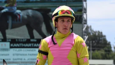 Conozca la condición de salud del jockey que rodó este jueves en Colonial Downs 