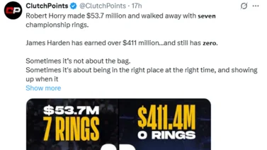 NBA: ¿Ironía? Esta leyenda se queda por debajo de James Harden en ganancias a pesar de sus 7 anillos