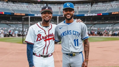 MLB: ¡No creyó en nadie! Ronald Acuña Jr. no pudo con la velocidad de Maikel García (+Video)