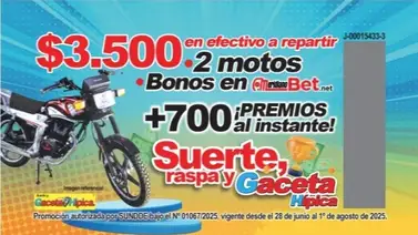 Estos fueron los premios que repartió Gaceta Hípica con su sorteo raspadito en el aniversario 75 Estos fueron los premios que repartió Gaceta Hípica con su sorteo raspadito en el aniversario 75