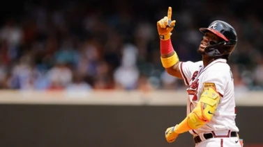 MLB: Ronald Acuña Jr. conectó kilométrico cuadrangular antes los Angels (+Video)