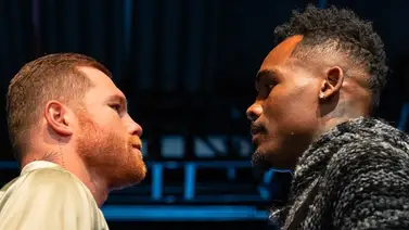 Canelo Álvarez y Jermell Charlo se ven cara a cara por última vez antes de su pelea Canelo Álvarez y Jermell Charlo se ven cara a cara por última vez antes de su pelea