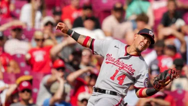 MLB: ¡Un espectáculo! Ildemaro Vargas protagoniza una jugada clave para los Nacionales (+Video)