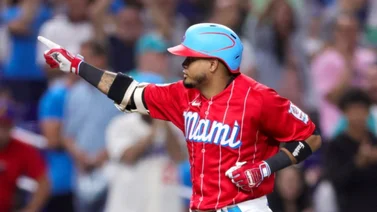 MLB: Luis Arráez tiene un promedio astronómico en esta estadística particular (+Detalles)