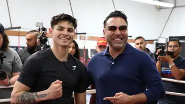 Óscar de la Hoya reacciona con burlas tras posible firma de Ryan García con nuevo promotor Óscar de la Hoya reacciona con burlas tras posible firma de Ryan García con nuevo promotor