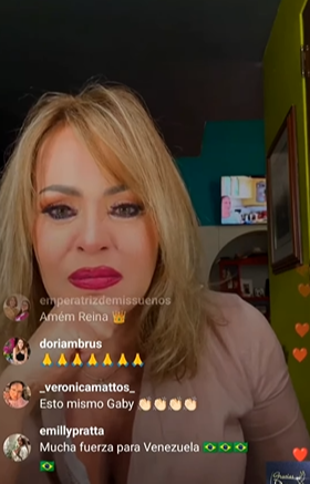 Gaby Spanic llora desesperadamente al hablar de Venezuela (+Video)