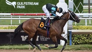 Jockey venezolano gana su primera carrera del año en Gulfstream Park