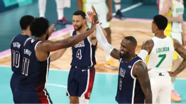 Juegos Olímpicos: Dream Team domina a Brasil en cuartos y se medirán ante la Serbia de Nikola Jokic en semifinales Juegos Olímpicos: Dream Team domina a Brasil en cuartos y se medirán ante la Serbia de Nikola Jokic en semifinales