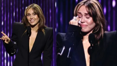 Miley Cyrus rompe en llanto tras recibir premio leyenda por su personaje en “Hannah Montana” 