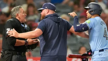 Umpire venezolano casi es agredido por George Springer (+video)