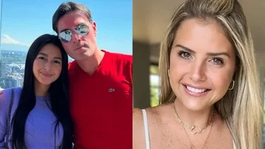 Patricia Schwarzgruber barre el piso con la hija de Jonathan Montenegro y Juliet Lima 