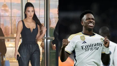 ¿Y Corina Smith? Kim Kardashian es capturada entrando a la casa del futbolista Vinicius Jr. 