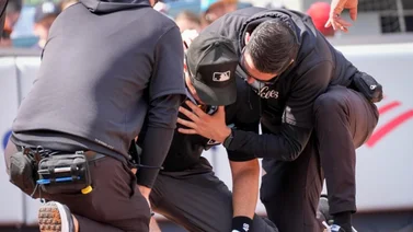 MLB: Incidente en el Rockies Yankees: Principal es golpeado por bate roto de Giancarlo Stanton (+Video)