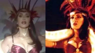 En video: el momento cuando Kim Kardashian le hace el feo a la estrella mexicana Salma Hayek 