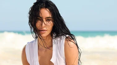 ¿Fajas para la papada? Así es la nueva propuesta de Kim Kardashian 