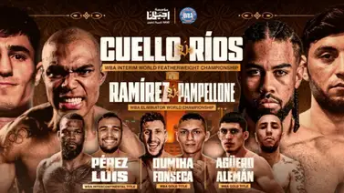 KO a las Drogas en Bengasi: Mirco Cuello y Sergio Ríos chocan por el título mundial interino WBA míralo gratis en Venezuela KO a las Drogas en Bengasi: Mirco Cuello y Sergio Ríos chocan por el título mundial interino WBA míralo gratis en Venezuela